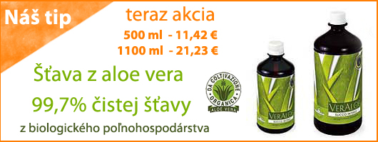 Šťavy z aloe vera 99,7% čistého aloe vera